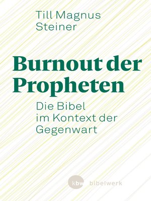 cover image of Burnout der Propheten